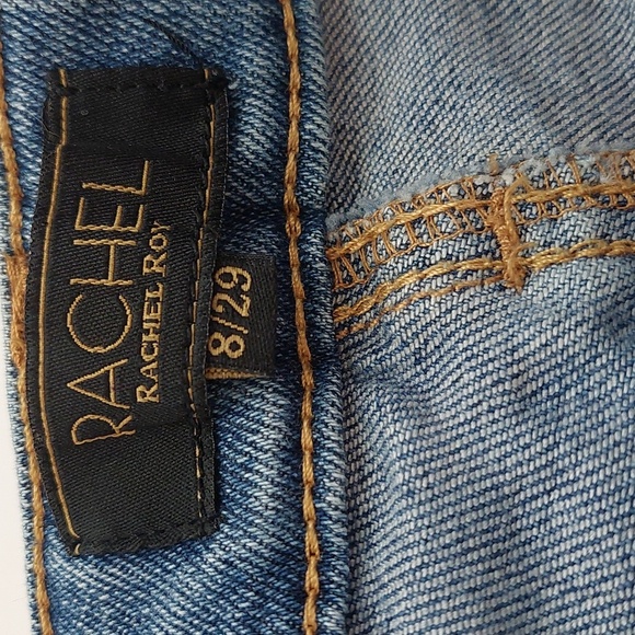 Rachel Roy Women's Size 8/29 Jeans Distressed Medium Wash High Rise - Picture 7 of 13